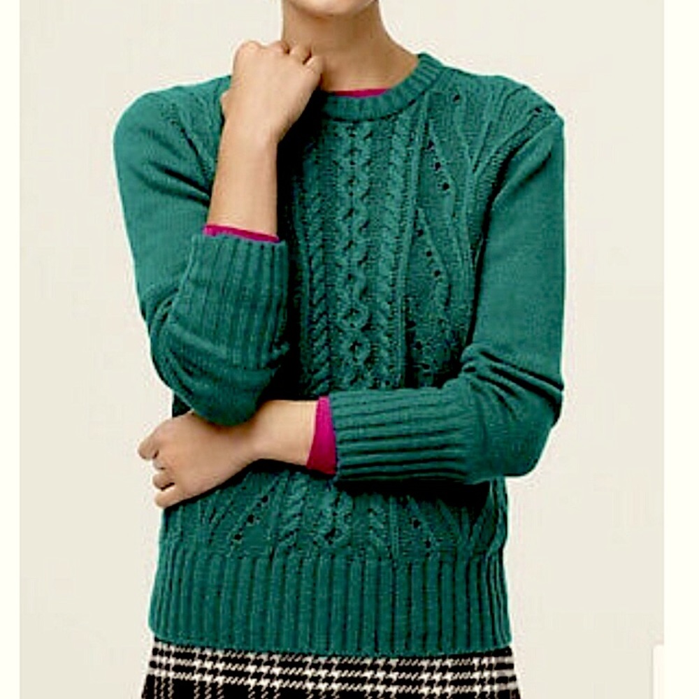 J. Crew Factory Cable Sweater